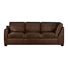 Davis Leather Sectional Left Arm Corner Sofa