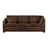 Davis Leather Sectional Left Arm Corner Sofa