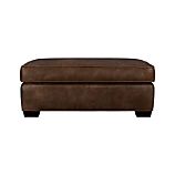 Davis Leather Storage Ottoman