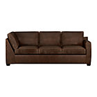 Davis Leather Right Arm Corner Sofa