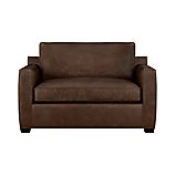 Davis Leather Twin Sleeper Sofa