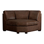Davis Leather Sectional Wedge