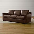 Davis Leather 3-Seat Sleeper Sofa