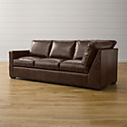 Davis Leather Left Arm Corner Sofa