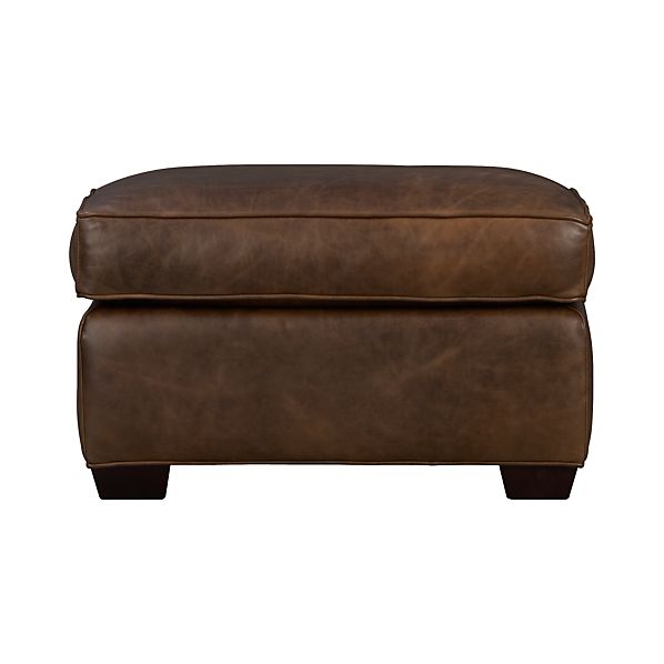 Leather Ottoman