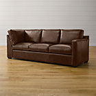 Davis Leather Right Arm Corner Sofa