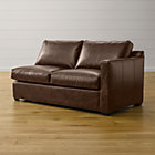 Davis Leather Right Arm Apartment Sofa