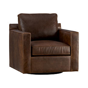 Davis Leather Swivel Chair