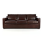 Davis Leather 3-Seat Sleeper Sofa