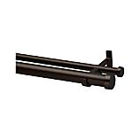 Bronze 28"–48" Double Hanging Curtain Rod Set