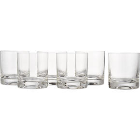 Double Old Fashioned Glasses Set of Six