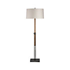 Denley Floor Lamp. 18.5"dia.x40.5"H–66.5"H