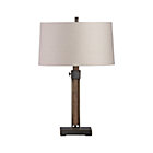 Denley Table Lamp. 16"dia.x24.25"H–33.75"H