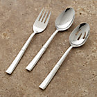 Devon 3-Piece Serving Set: serving fork, serving spoon, pierced serving spooon.