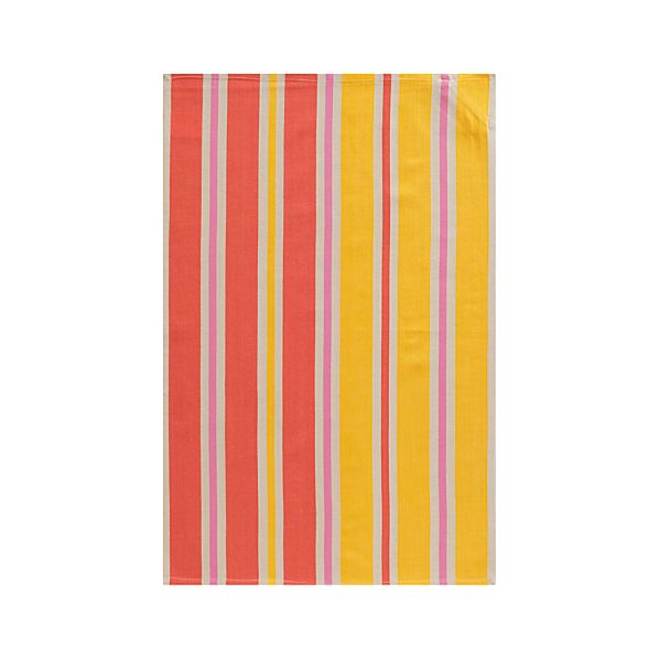 DevonStripeDishtowelPinkS13