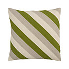 Diagonal Green Pillow.