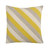 Diagonal Yellow 20" Pillow