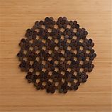 Dotty Brown Wooden Placemat