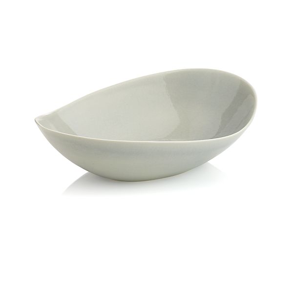 Dove Grey Centerpiece Bowl Crate and Barrel