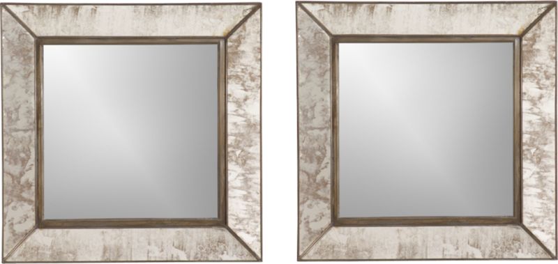 Set Of 2 Dubois Wall Mirrors | Crate And Barrel