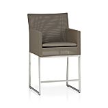Dune 24" Barstool with Sunbrella® Taupe Cushion