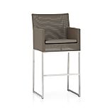 Dune 30" Barstool with Sunbrella® Taupe Cushion