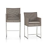 Dune Barstools with Sunbrella® Taupe Cushion