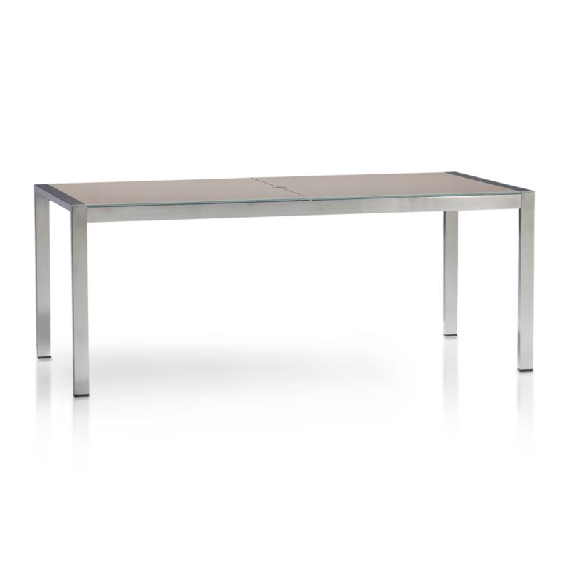 Dune Rectangular Dining Table with Painted Glass in Dune Outdoor Dining