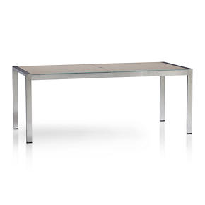 Dune Rectangular Dining Table with Glass