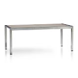 Dune Rectangular Dining Table with Glass