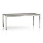 Dune Rectangular Dining Table with Pebbled Glass.