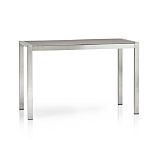 Dune High Dining Table with Pebbled Glass