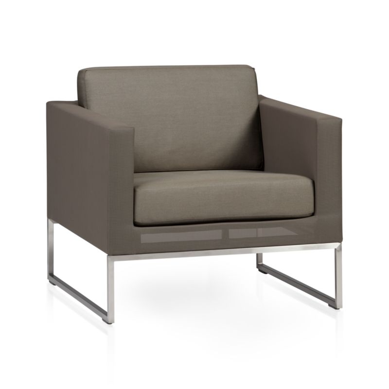 Dune Lounge Chair with Cushion in Dune Lounge Crate and Barrel