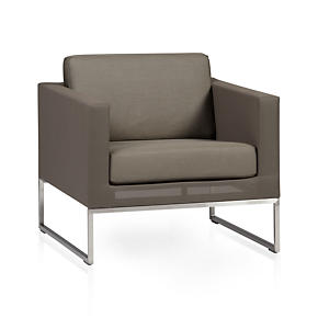 Dune Lounge Chair with Sunbrella® Taupe Cushion