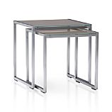 Set of 2 Dune Nesting Tables with Glass