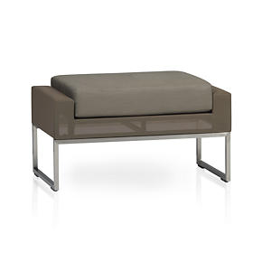 Dune Ottoman with Sunbrella® Taupe Cushion