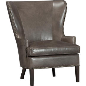 Dylan Leather Wingback Chair