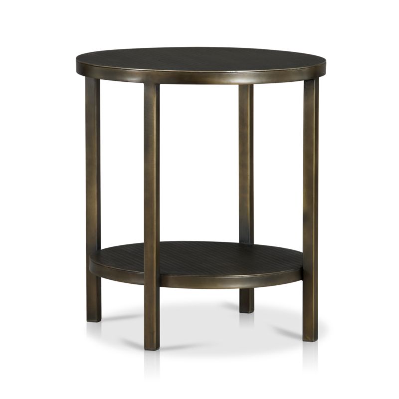 Echelon Round Side Table in Coffee Tables & Side Tables Crate and Barrel