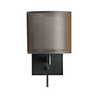 Eclipse Antiqued Bronze Wall Sconce. (8"dia.x5.5"H shade);