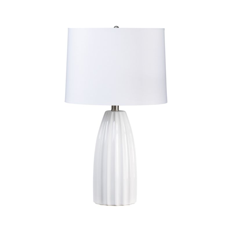 Ella White Table Lamp Crate and Barrel