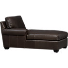 Ellis Leather Left Arm Chaise