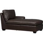 Ellis Leather Right Arm Chaise