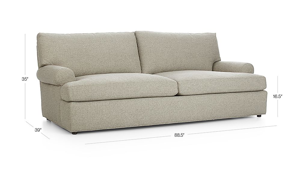 Ellyson Queen Sleeper Sofa Gunsmoke Crate and Barrel