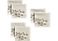 Set of 6 Embroidered Sprig Cocktail Napkins