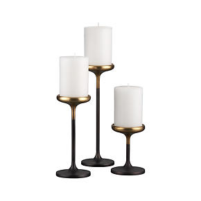 Emery Pillar Candleholders