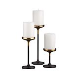 Emery Pillar Candleholders