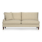 Essex Left Arm Sectional Sofa with Casters