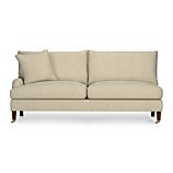 Essex Left Arm Sectional Sofa with Casters