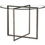 Everitt 42" Round Glass Top Dining Table