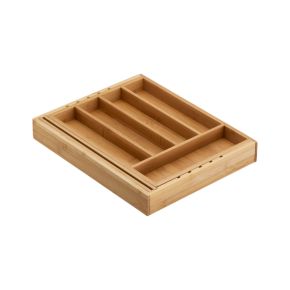 Expandable Bamboo Flatware Tray Expandable Bamboo Flatware Tray